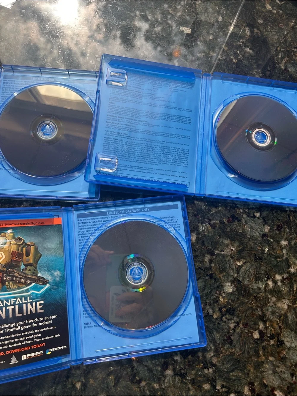 Lot of 3 Play Station 4 Games. PGA Tour, Tony Hawk Pro Skater, Titanfall 2. PS4.